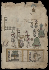 Códice Prehispánico — Con representación de ritual o ceremonia — Anónimo otomí