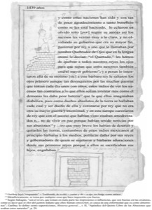 Página de un manuscrito histórico que combina texto en español — Anónimo otomí