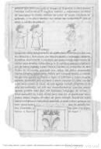 Página de un antiguo manuscrito o libro con texto