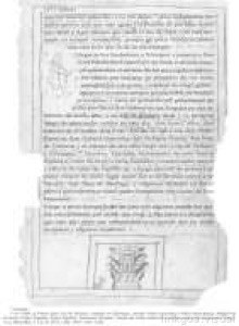 Página impresa de un documento antiguo