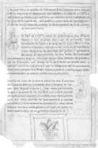 Página de un documento histórico con texto en español