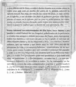 Fragmento de un documento histórico manuscrito en español — Anónimo otomí