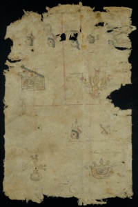 Mapa histórico de América Central — Matricula de los Tributos