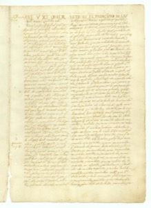 Página de un antiguo manuscrito con texto escrito a mano — Anónimo quiché
