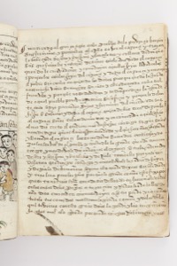 Página de un códice o manuscrito colonial con texto manuscrito — Anónimo purépecha