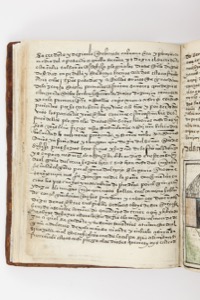 Un manuscrito antiguo abierto — Anónimo purépecha