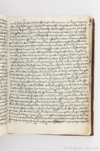 Página de un antiguo manuscrito