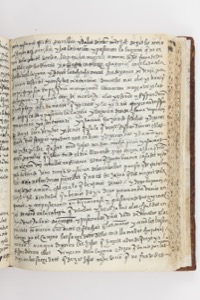 Manuscrito antiguo abierto — Anónimo purépecha