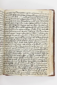 Manuscrito antiguo abierto — Anónimo purépecha