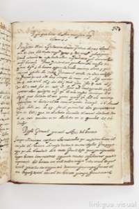 Un manuscrito antiguo abierto