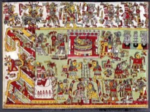 Página de un códice mesoamericano — Anónimo mixteco