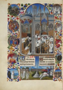Escenas de la vida monástica y religiosa — Folio 86v The Funeral Of Raymond
