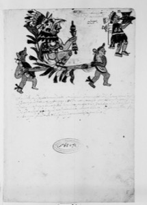 Representación de un gobernante mexica en ceremonia — Anónimo