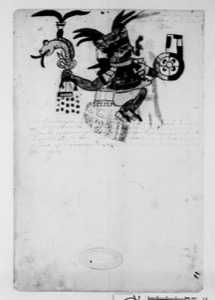 Guerrero Mexica con atributos divinos — Anónimo