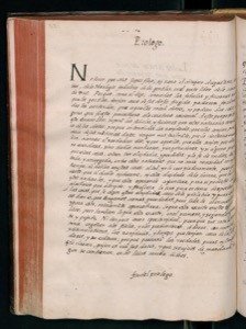 Página de un libro antiguo — Bernardino de Sahagún