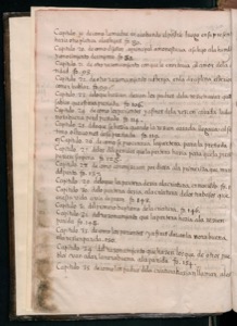 Página de un antiguo manuscrito o libro impreso — Bernardino de Sahagún