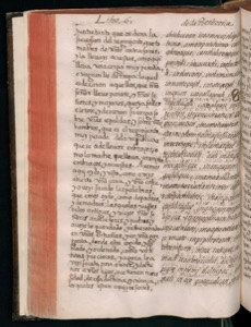 Página de un manuscrito antiguo con texto escrito a mano — Bernardino de Sahagún
