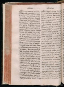 Manuscrito de texto clásico