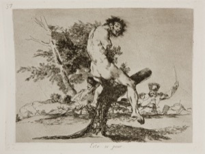 Desastres de la guerra, plancha — Francisco de Goya — Francisco de Goya