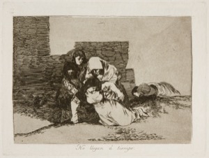 Los reyes. "No llegan á tiempo" — Francisco de Goya