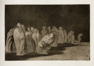 Procesión sombría en la noche — Francisco de Goya