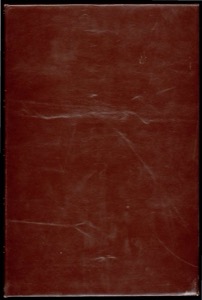 Cubierta de libro de cuero rojizo con marcas de uso — Ill Back