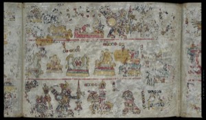 Códice Maya — Con escenas religiosas y rituales — Grupo Mixteco Iya Nacuaa