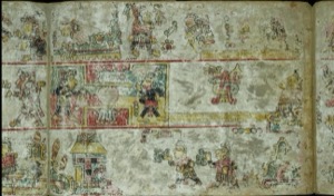 Códice Maya — Con escenas rituales y personajes — Grupo Mixteco Iya Nacuaa