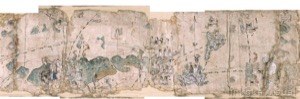 Mapa de navegación antigua con representaciones de criaturas marinas — Anónimo (cartografía colonial)