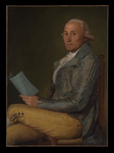 Retrato de un caballero leyendo un libro — Anónimo precolombino