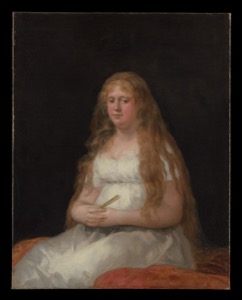 Retrato de dama con larga cabellera — Francisco de Goya