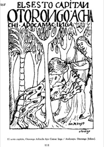 El sexto capitán Otorongo Acha — Felipe Guamán Poma de Ayala