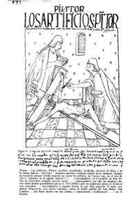 Representación de un ritual o sacrificio — Anónimo (manuscrito medieval)