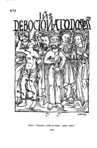 Ilustración de San Sebastián y santos — Bernardino de Sahagún