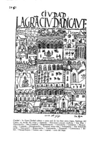 Portada: la Gran Ciudad Dedicada — Bernardino de Sahagún