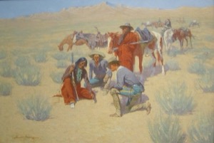 Encuentro en el páramo — Frederic Remington