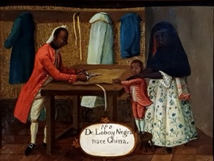 Taller de Sastre con Figuras Afrodescendientes