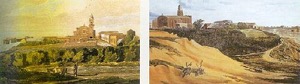Paisaje Fluvial y Colina con Edificios — Emeric Essex Vidal
