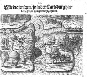 Sitio de la Carlsburgo y hambruna — Theodor de Bry