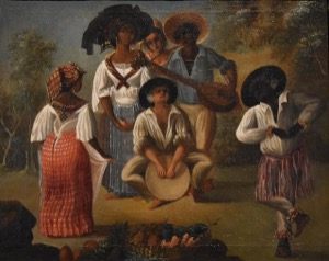 Música y baile de esclavos en el Caribe — Agostino Brunias