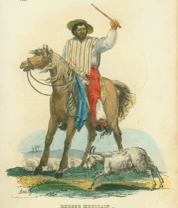 Jinete Gaucho y Cabra — Claudio Linati