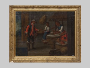 Escena de género con vendedores ambulantes — Pintura de Castas