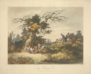 Caza en el campo con perros — Daniel Thomas Egerton