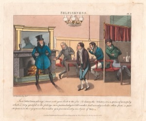 Escena de una posada con personajes en actitud dramática y cómica — Daniel Thomas Egerton