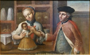 Escena en una botica o tienda de boticario — Juan Patricio Morlete Ruiz