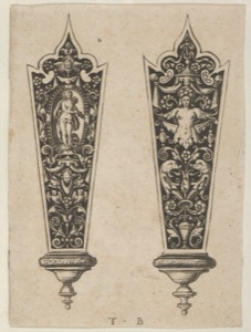 Diseño de ornamentación para el mango de un arma — Design For Knife Handles With The Death Of Lucretia