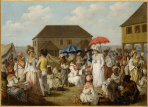Imagenes wiki dominica linen market 1770s — Anónimo