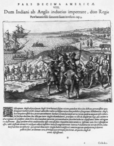 Encuentro de Indígenas y Europeos en América — John White