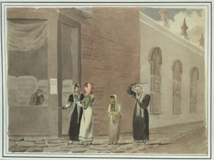 Mujeres en la calle con atuendos tradicionales — Emeric Essex Vidal