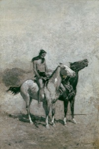 Indígena a caballo en la llanura — Frederic Remington